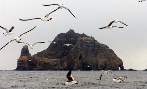 The disputed Dokdo Islands are in the Sea of Japan.