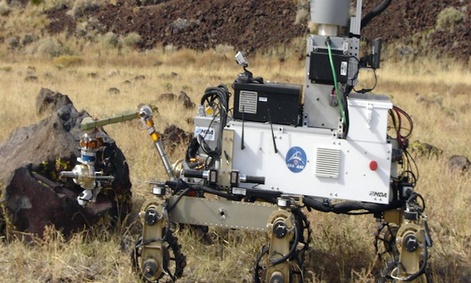 The CSA's Robot Explorer is designed to collect soil samples from Mars.