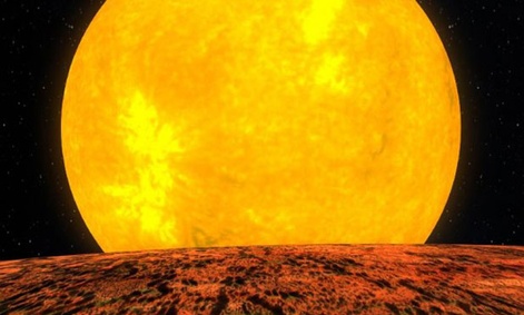 Kepler-10b orbits a star that is very similar to the sun, but is about twice as old. It’s located about 560 light years from our solar system.  