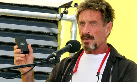 software company founder John McAfee software company founder John McAfee