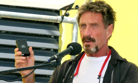 Software company founder John McAfee