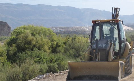 Construction started in 2011 on an unstaffed computerized Southwest border station at Texas' Big Bend National Park.