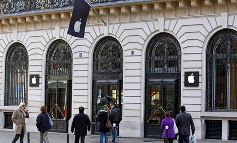 An Apple store in Paris An Apple store in Paris