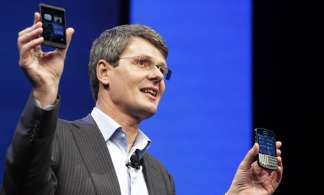 Thorsten Heins, CEO of Research in Motion, introduces the BlackBerry 10.