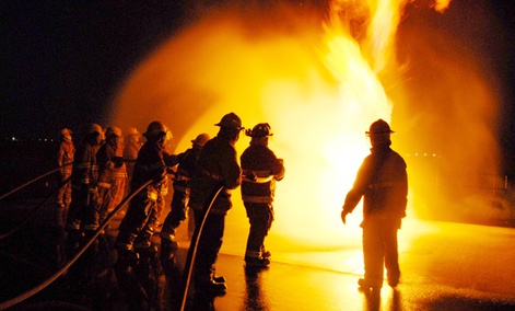 Firefighters in Roswell, New Mexico