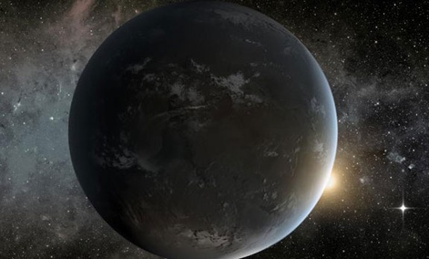 The artist's concept depicts NASA's Kepler misssion's smallest habitable zone planet. The artist's concept depicts NASA's Kepler misssion's smallest habitable zone planet.