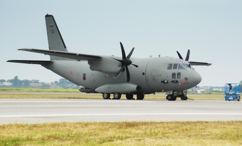 The Alenia C-27J is an Italian cargo aircraft. The Alenia C-27J is an Italian cargo aircraft.