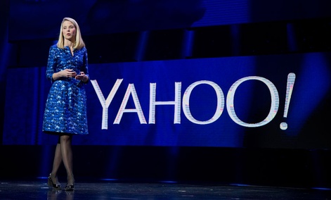 Yahoo president and CEO Marissa Mayer speaks during a keynote address at the International Consumer Electronics Show. Yahoo president and CEO Marissa Mayer speaks during a keynote address at the International Consumer Electronics Show.