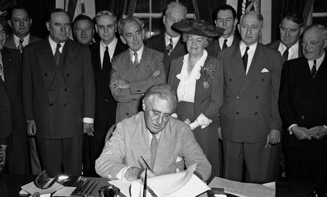 FDR signed the bill in 1944. FDR signed the bill in 1944.