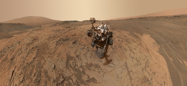 NASA's Curiosity Rover explores Mars. NASA's Curiosity Rover explores Mars.