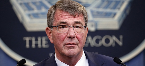 Defense Secretary Ash Carter speaks during a news conference at the Pentagon. Defense Secretary Ash Carter speaks during a news conference at the Pentagon.