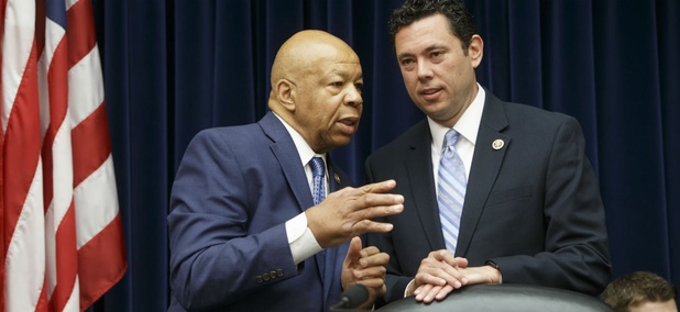 House Oversight and Government Reform Committee Chairman Rep. Jason Chaffetz, R-Utah, right, confers with the committee's ranking member Rep. Elijah Cummings, D-Md. on Capitol Hill in Washington. House Oversight and Government Reform Committee Chairman Rep. Jason Chaffetz, R-Utah, right, confers with the committee's ranking member Rep. Elijah Cummings, D-Md. on Capitol Hill in Washington.