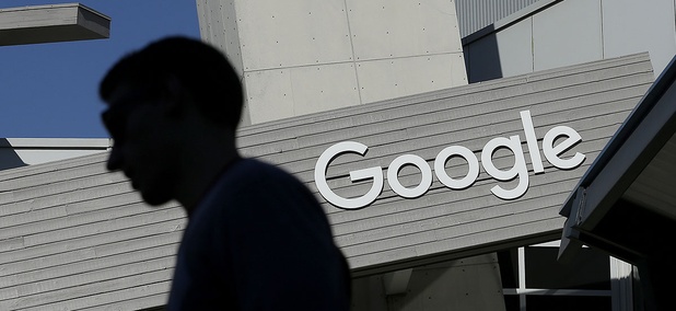 A man walks past a building on the Google campus in Mountain View, Calif. Google said Wednesday, May 11, 2016 A man walks past a building on the Google campus in Mountain View, Calif. Google said Wednesday, May 11, 2016