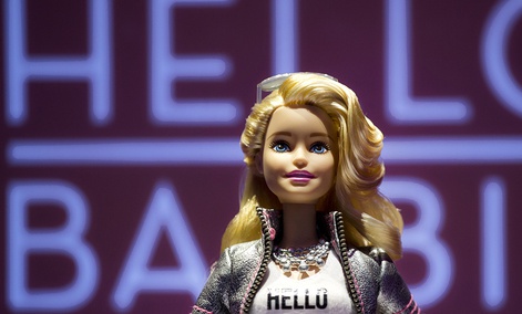 Hello Barbie records and stores conversations between kids and their dolls to improve speech-recognition technology and help its makers create more relevant automated responses for kids. Hello Barbie records and stores conversations between kids and their dolls to improve speech-recognition technology and help its makers create more relevant automated responses for kids.