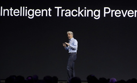Craig Federighi, Apple's senior vice president of software engineering, speaks during an announcement of new products at the Apple Worldwide Developers Conference in San Jose, Calif., Monday, June 5, 2017. Craig Federighi, Apple's senior vice president of software engineering, speaks during an announcement of new products at the Apple Worldwide Developers Conference in San Jose, Calif., Monday, June 5, 2017.