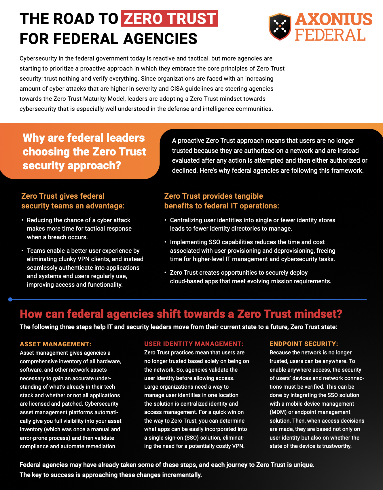 The Road to Zero Trust for Federal Agencies