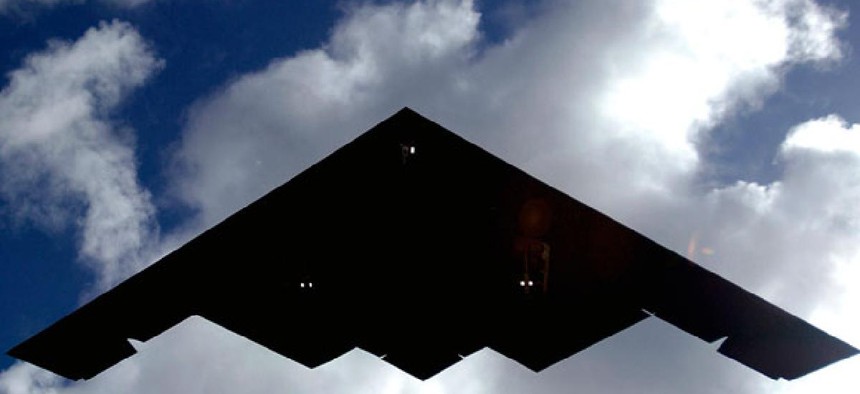 A B-2 Spirit stealth bomber