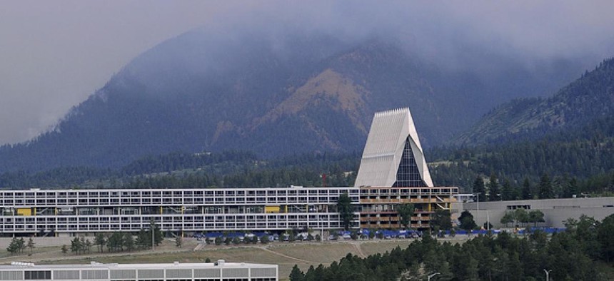 The Air Force Academy in Colorado Springs.