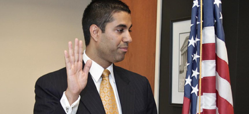 Ajit Pai was sworn into his position in May.