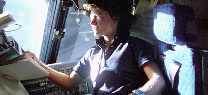 Sally Ride in 1983.