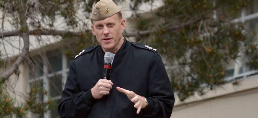Navy Vice Adm. Michael Rogers said he worries that the mandatory cuts would prevent him from being able to protect vital programs.