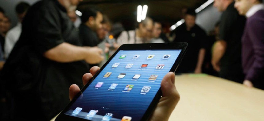 Apple showcases the iPad Mini in San Jose, Calif.