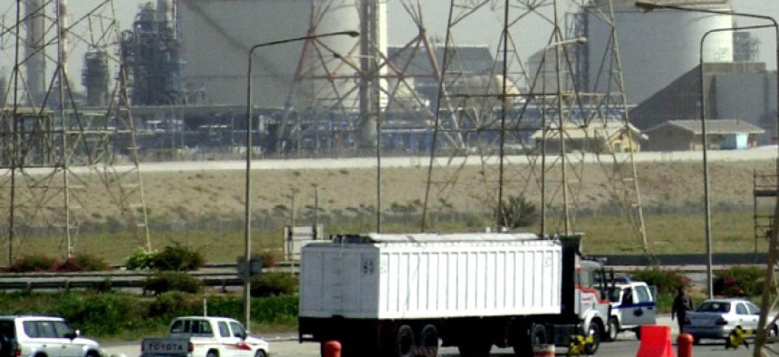 A Saudi Aramco oil refinery in 2004.