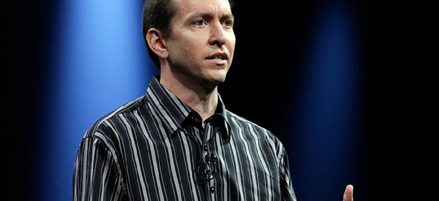 Scott Forstall at the Apple Developers Conference in San Francisco.