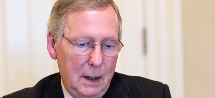 Senate Minority Leader Mitch McConnell says December is a possible time for discussion.