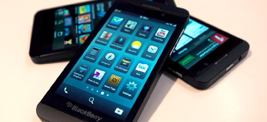 The Blackberry Z10 as it goes on sale in Toronto on Tuesday February 5, 2013.