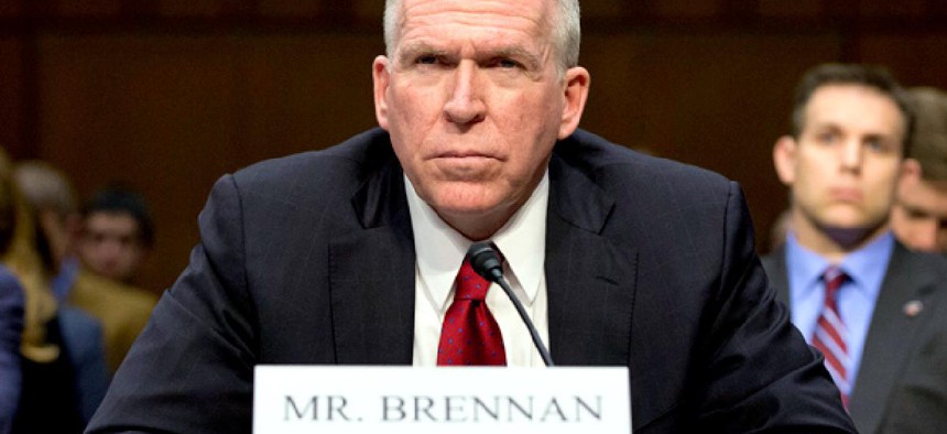 CIA Director nominee John Brennan defends President Barack Obama’s policies in the war on terror as he testifies on Capitol Hill in Washington, Thursday, Feb. 7, 2013.