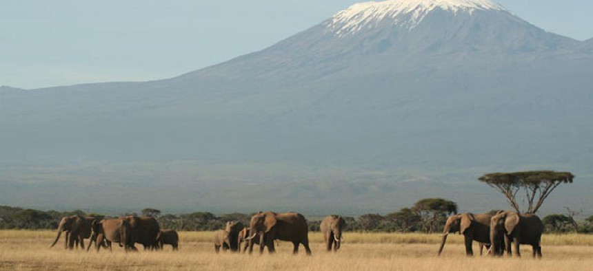 Tanzania's Mount Kilimanjaro is one of the peaks photographed by Google's Street View.