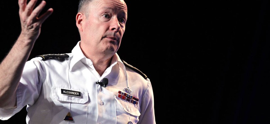 General Keith Alexander, head of the National Security Agency, delivered the keynote address at the Black Hat hacker conference last week.