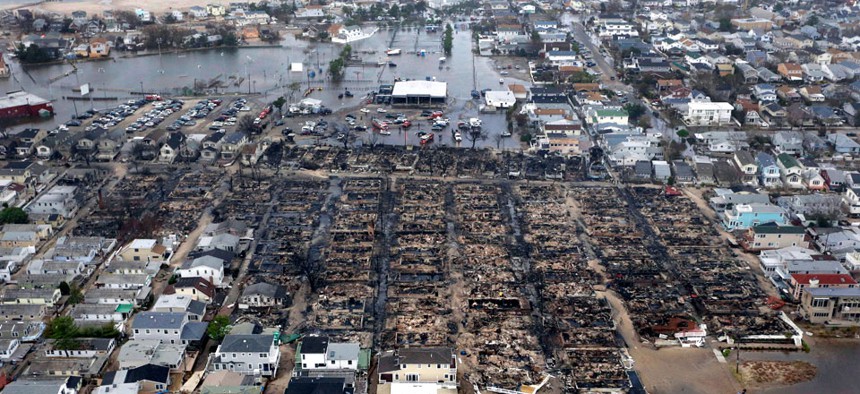 Destruction in the wake of Hurricane Sandy