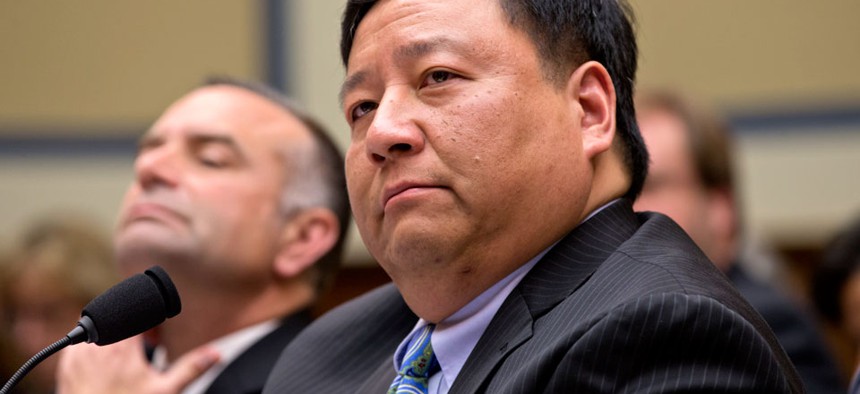 Henry Chao, right, deputy chief information officer for Medicare and Medicaid Services.