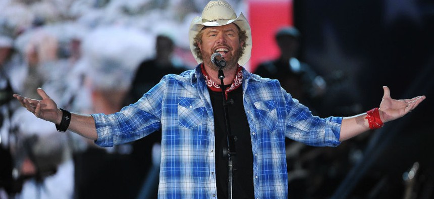 Country music artist Toby Keith