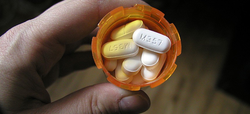 Vicodin is a commonly-prescribed opiate painkiller.