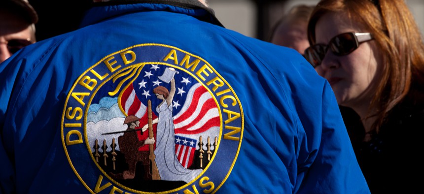 Veterans gather at a rally in January 2013 in Harrisburg,.
