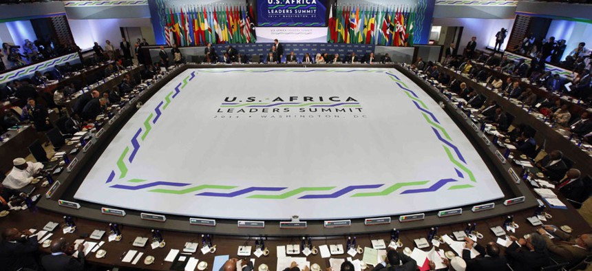 African heads of state are gathering in Washington for an unprecedented summit to promote business development. 