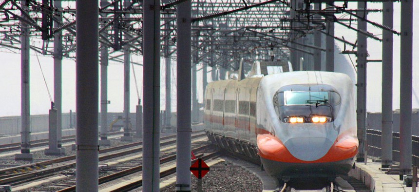 High speed rail in Taiwan. 