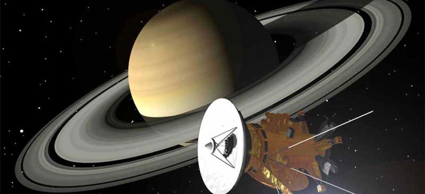 The Cassini Probe, sent to Saturn in 1997.
