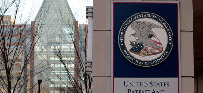 The U.S. Patent and Trademark Office is seen in Alexandria, Va.