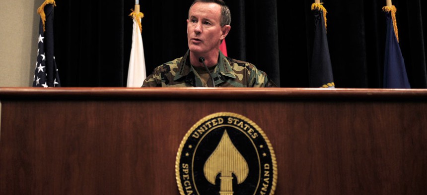Navy Adm. William H. McRaven, the commander of U.S. Special Operations Command.