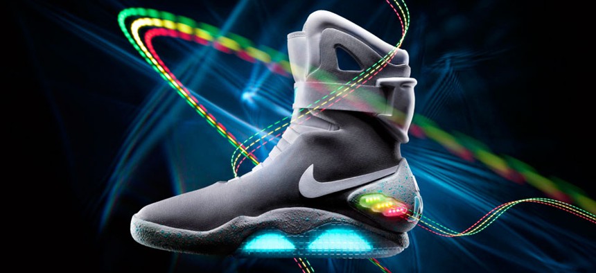 The 2011 Nike Mag is based on a glowing pair that appeared in the popular 1989 movie "Back to the Future II."