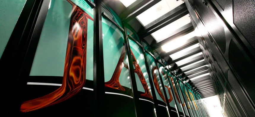 The Jaguar supercomputer at a Department of Energy lab in Oak Ridge, Tenn. 
