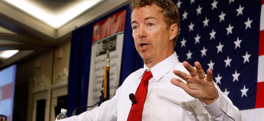 Republican presidential hopeful Sen. Rand Paul, R-Ky.