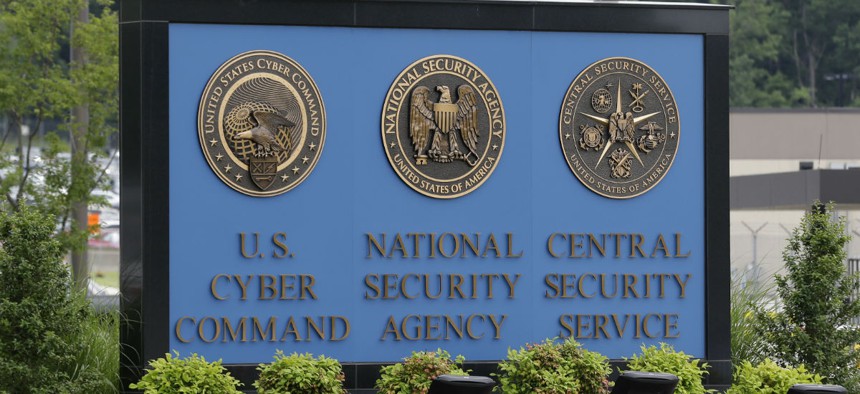 FILE In this June 6, 2013 file photo, a sign stands outside the National Security Agency (NSA) campus in Fort Meade, Md.