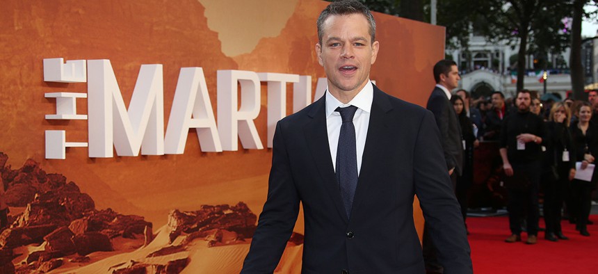 Matt Damon, star of "The Martian"