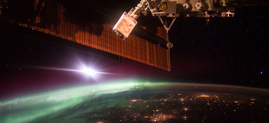 NASA astronaut Scott Kelly captured this photograph from the International Space Station on Oct. 7, 2015. 