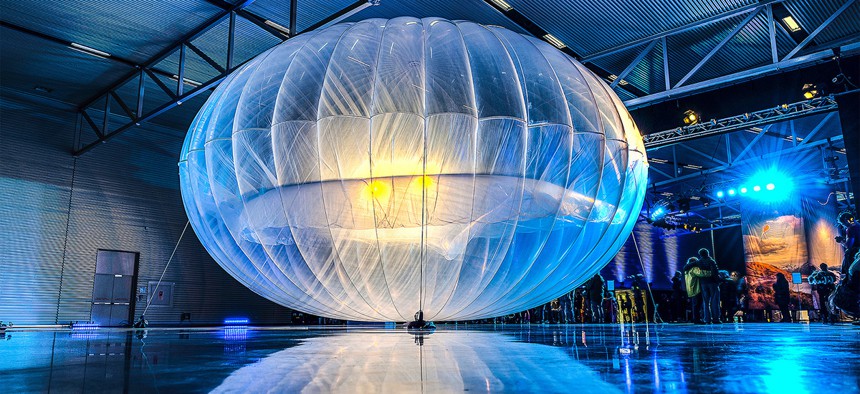 The Google Project Loon launch event in Christchurch New Zealand.